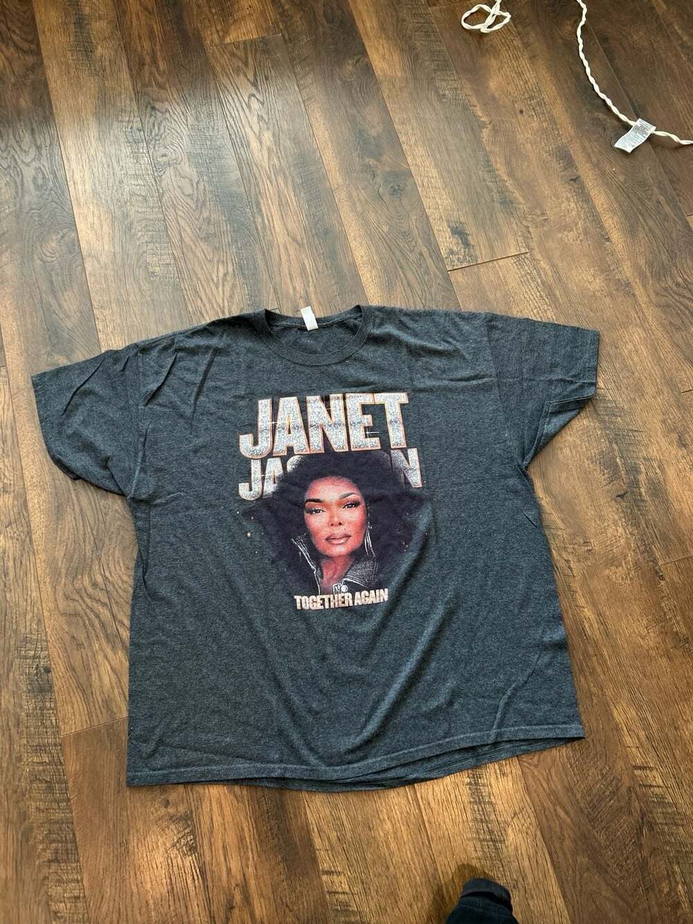 Jerzees Janet Jackson Together Again Tour T-Shirt 2XL Heather Charcoal